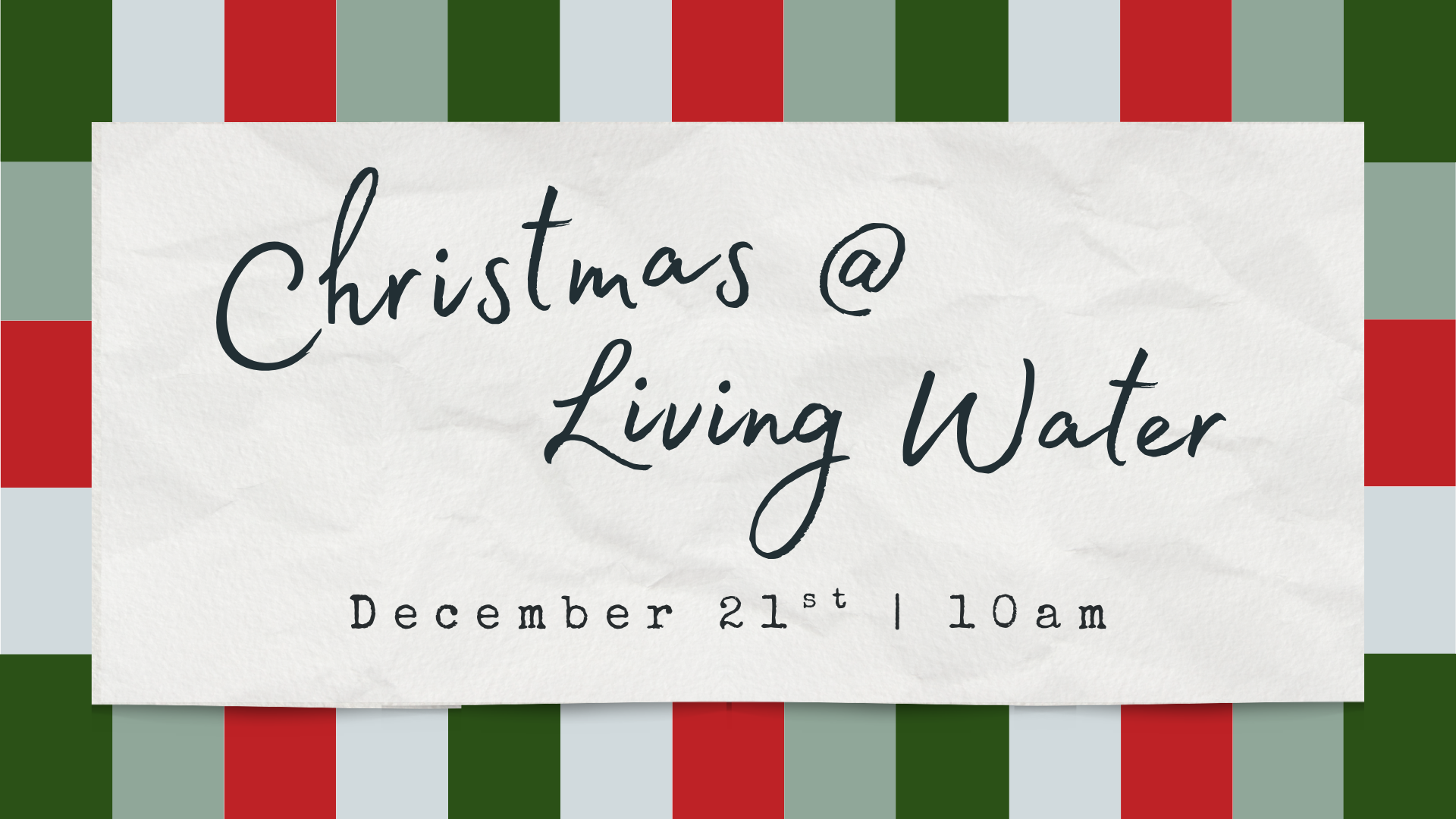Christmas @ Living Water
