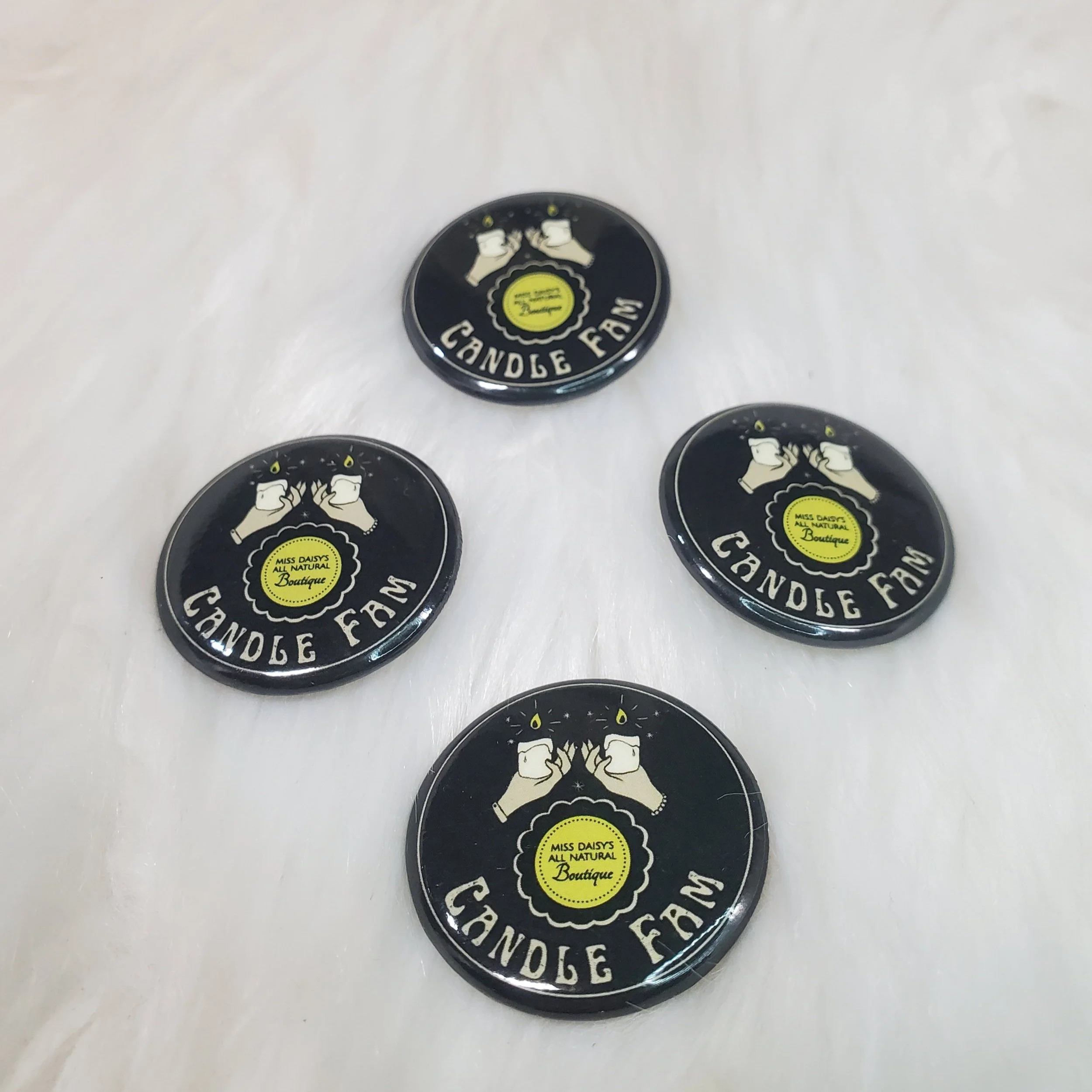 "Candle Fam"  Pin-Back Button
