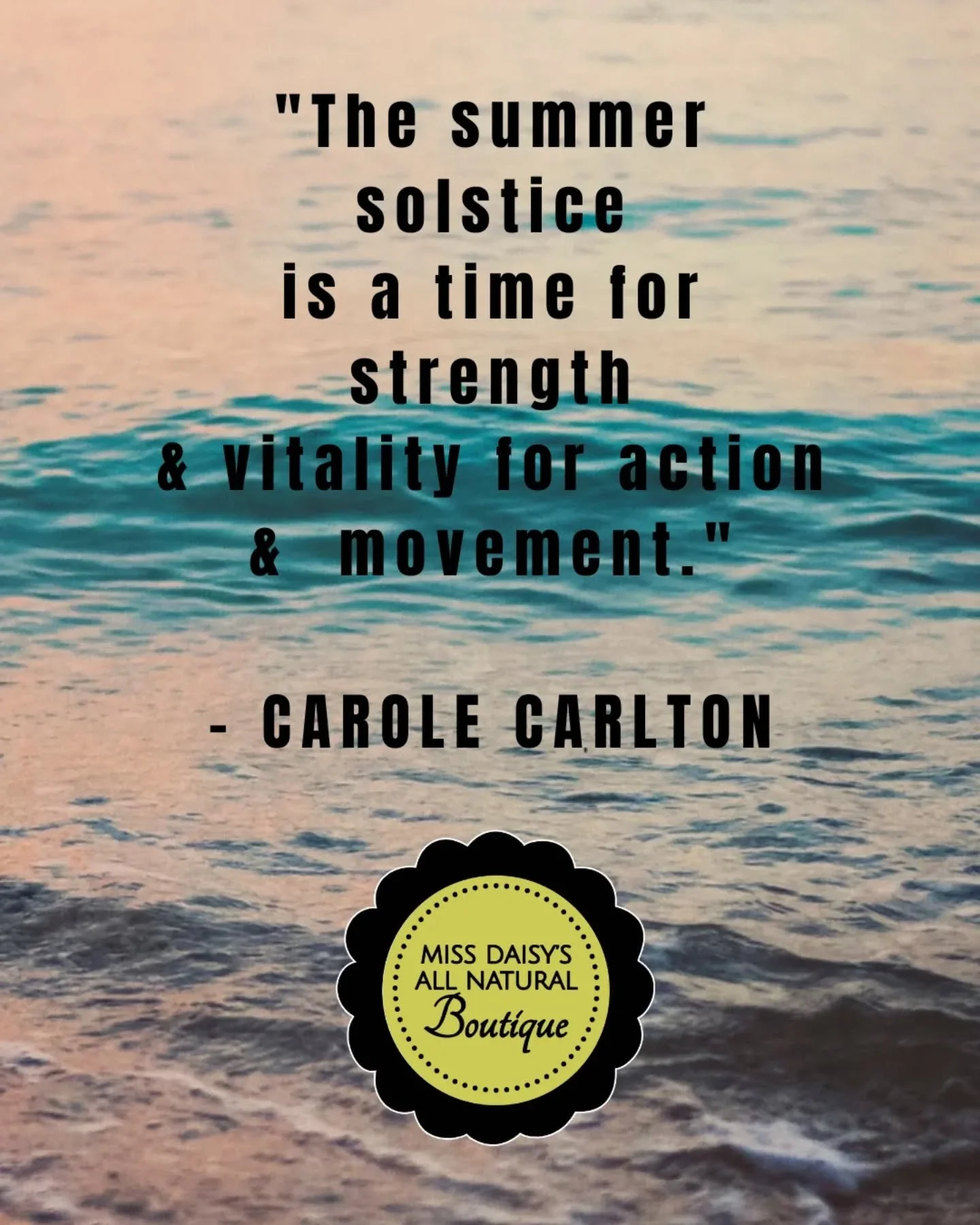 ☀️🌊 “The summer solstice is a time for strength & vitality—for action & movement.” — Carole Carlton
Hello, Candle Fam! Today we honor the longest day of the year—a powerful moment to lean into the light and ign