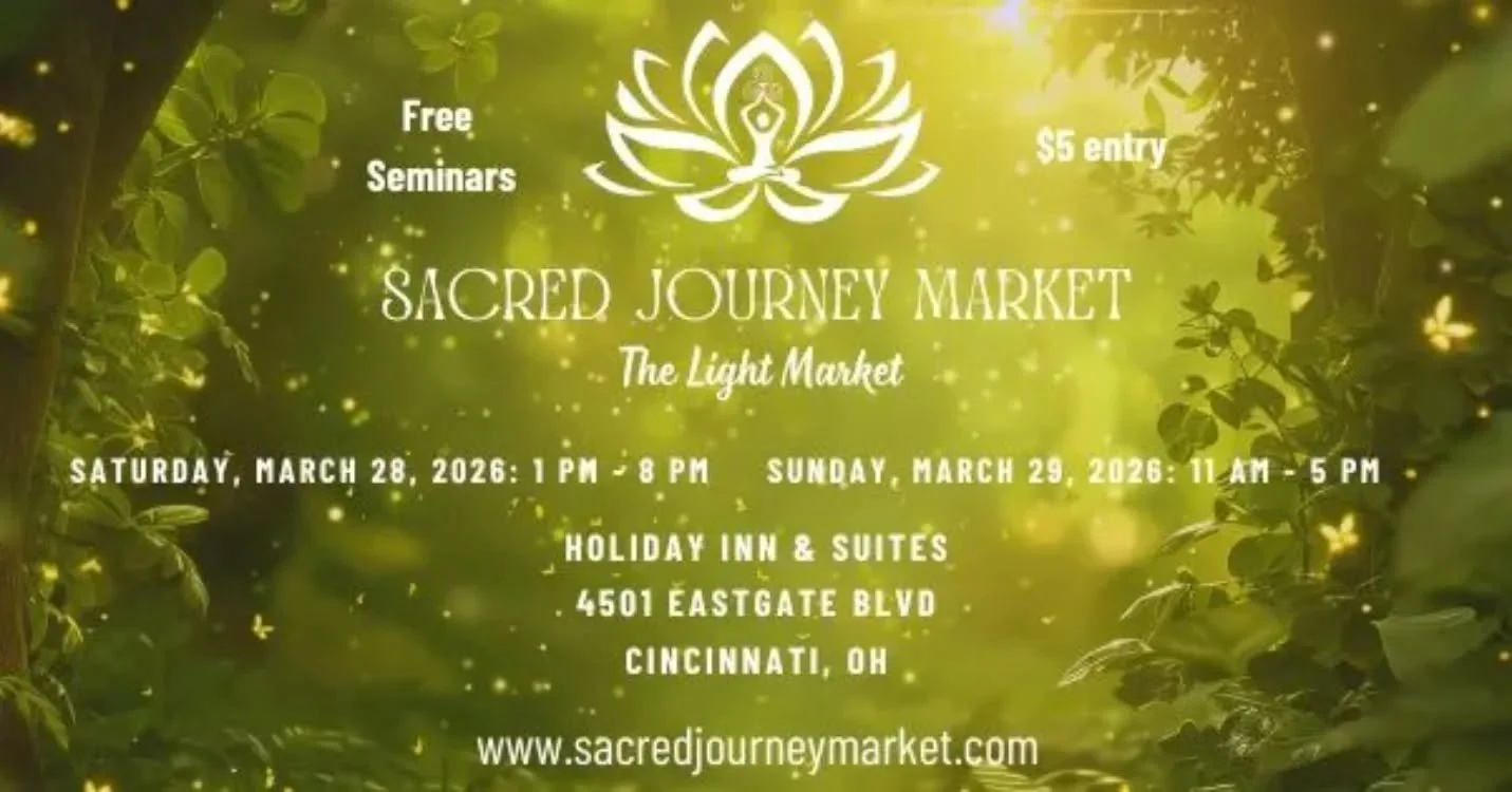 🔮✨ This weekend ✨🔮
I&rsquo;ll be at the Sacred Journey Market in Cincinnati and I cannot wait for this one 🖤

If you&rsquo;re into crystals, energy work, intention setting, or just love a good witchy vibe&hellip; this is your kind of place ✨

I&rs