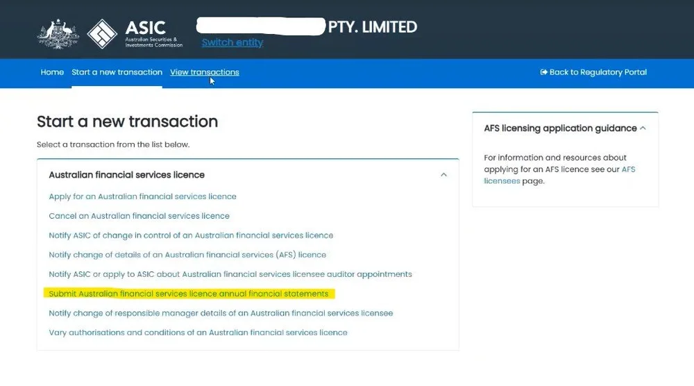 Afsl AFSL Annual Financials — Australian Audit