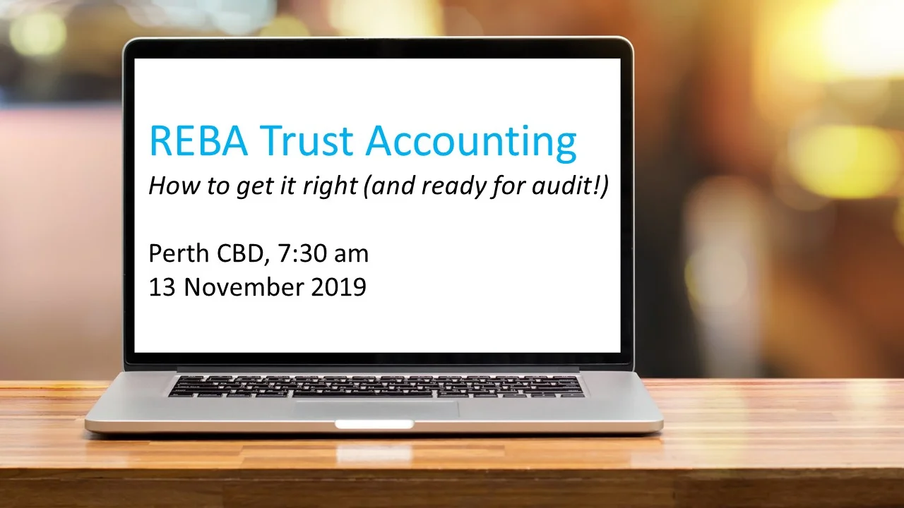 REBA Trust Accounting - how to get it right