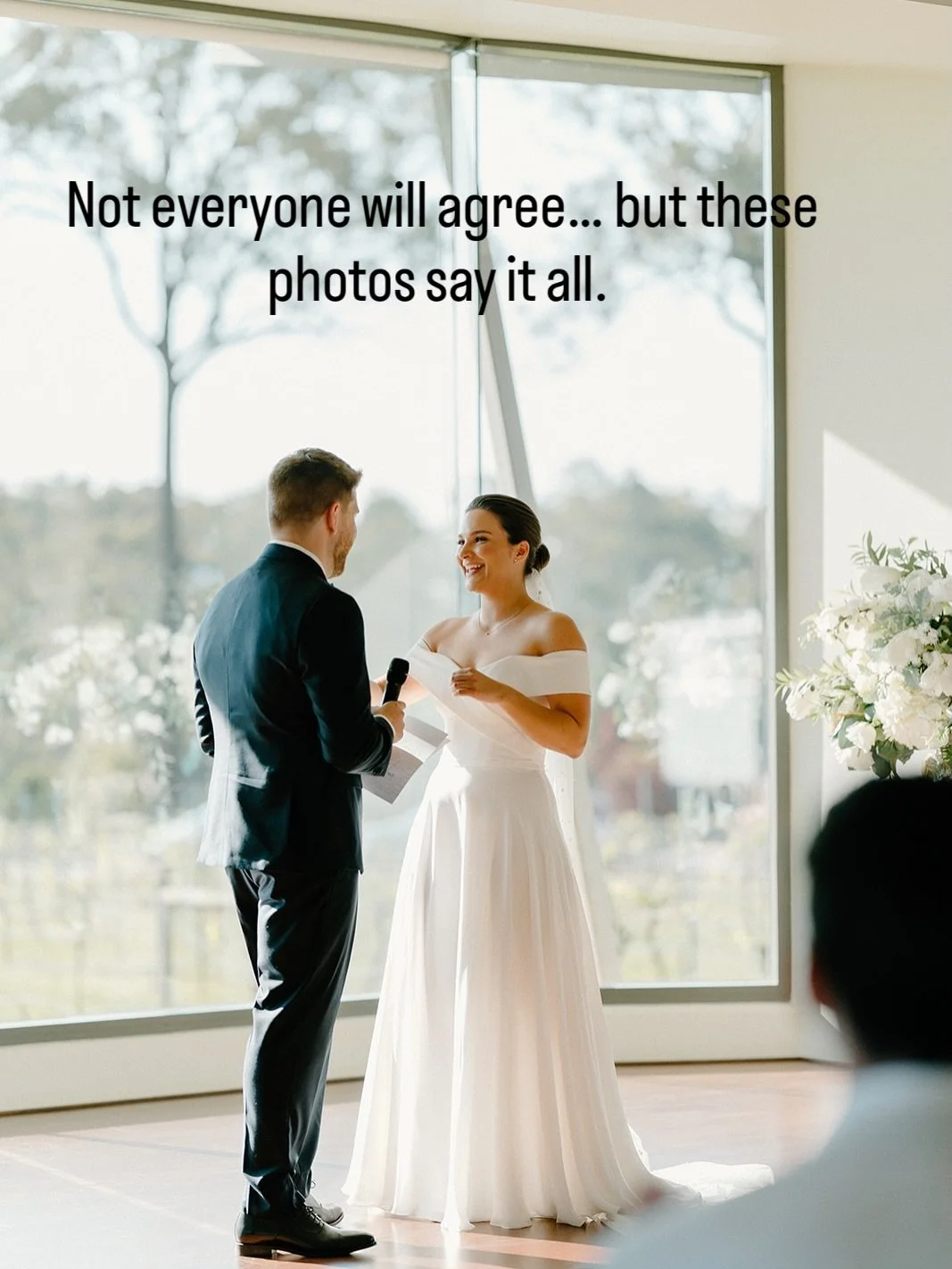 Unpopular opinion&hellip; keep your bridal party close, just not too close. 🤍

You&rsquo;ll have all day and night for photos with your favourite people. But your ceremony? That&rsquo;s about the two of you. Give yourselves the space, the beautiful 