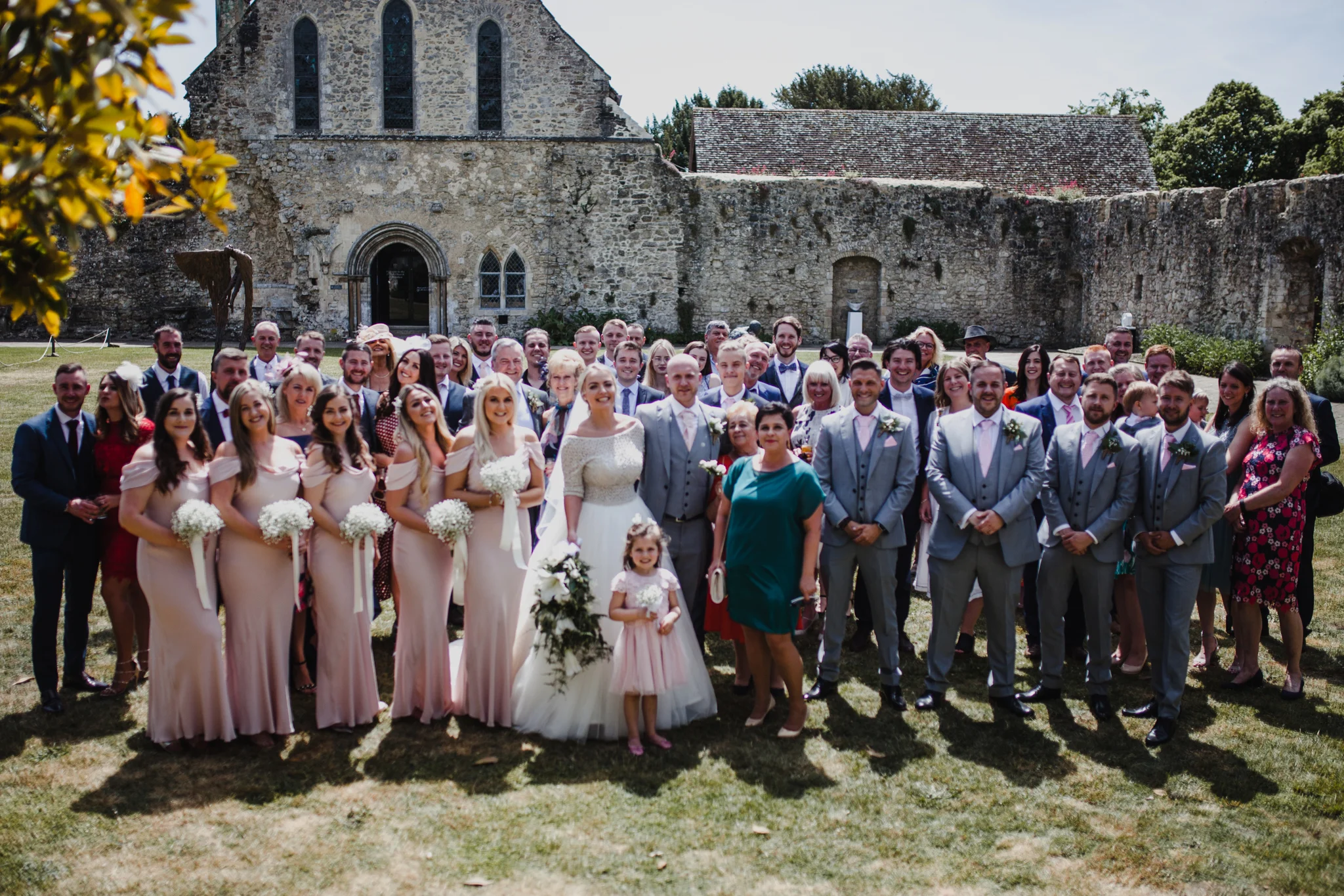 Grouo photo of wedding guests
