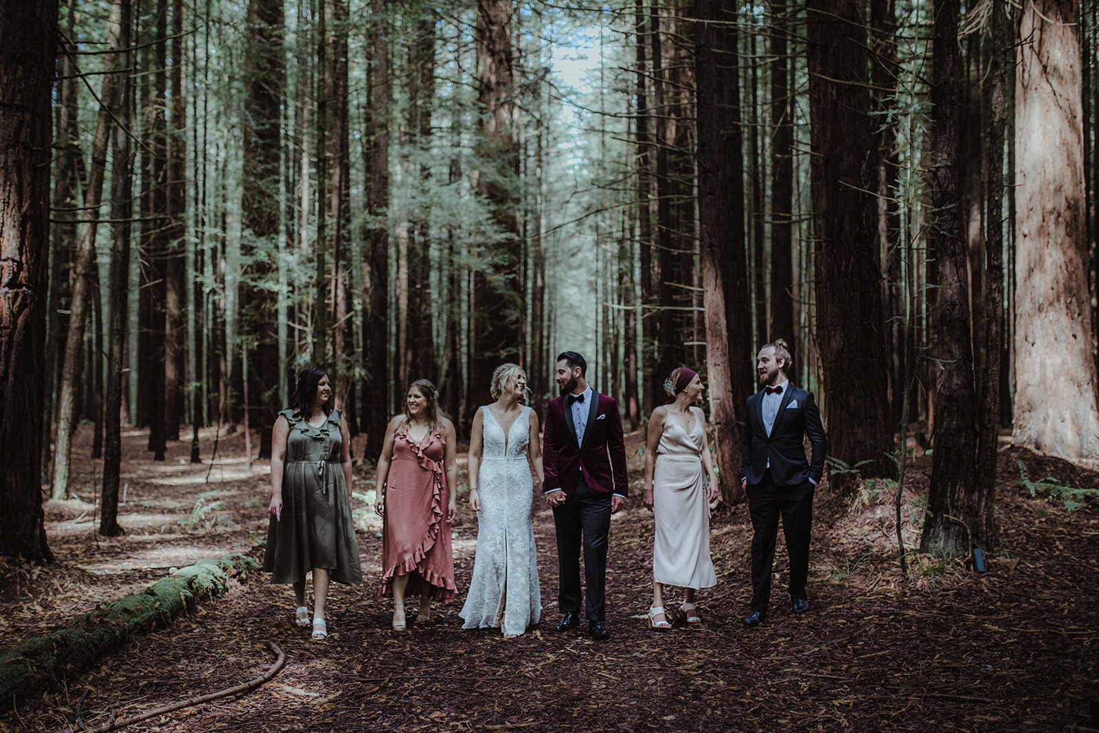  A bride and groom's first look photograph at their wedding