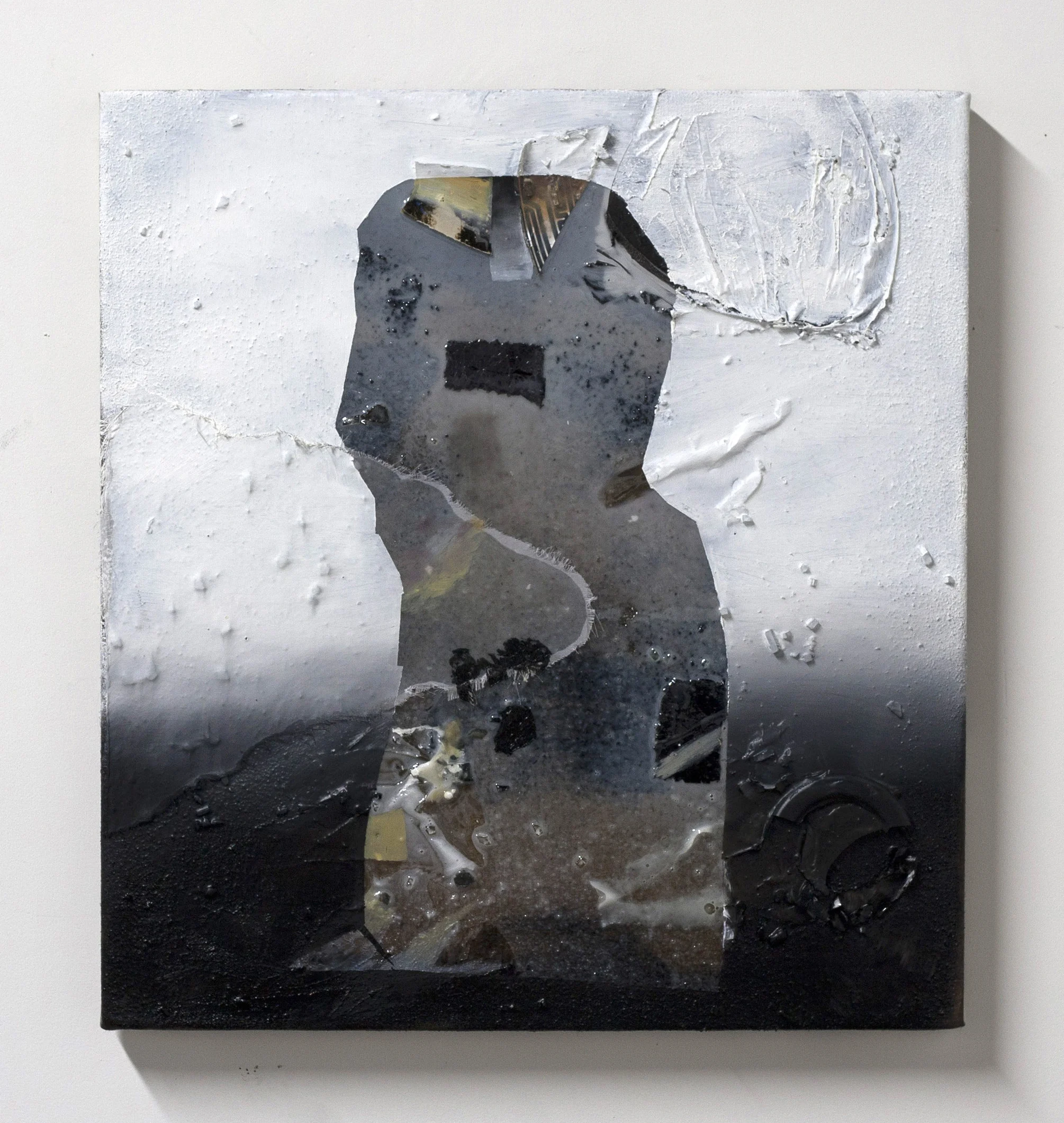 The Back of Something Missing, 2016 oil, resin, pigment, mixed media 20 x 24"