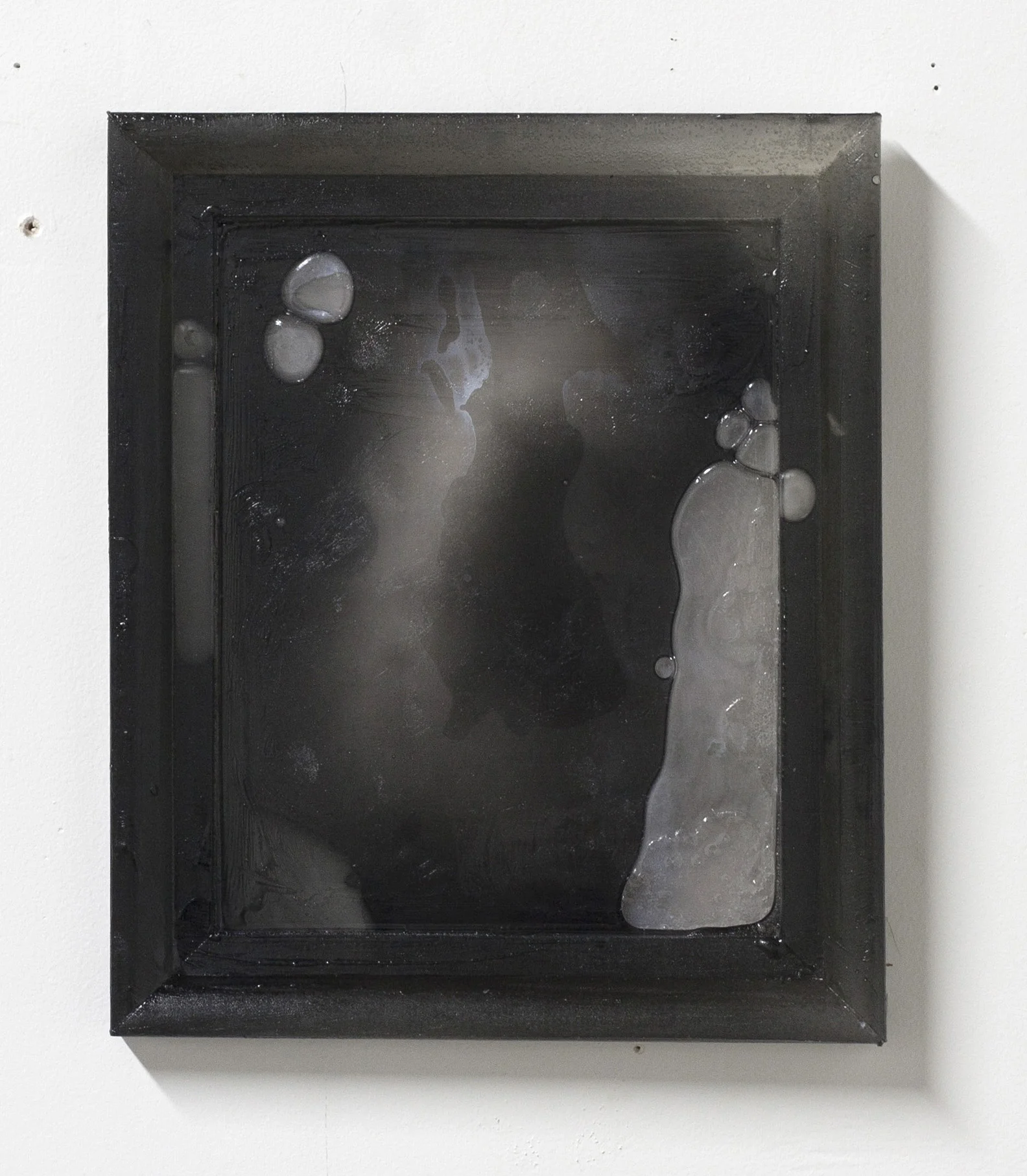 Alphabet Series IX, 2016-17 oil, fiberglas, resin 7.5 x 9"