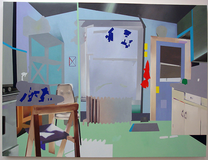   Kitchen II,&nbsp; 2007  oil on canvas  70” x 52”    