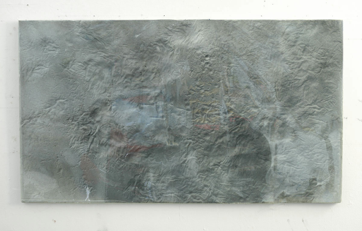 Untitled, 2010 acrylic, foam, mylar 24 x 40”