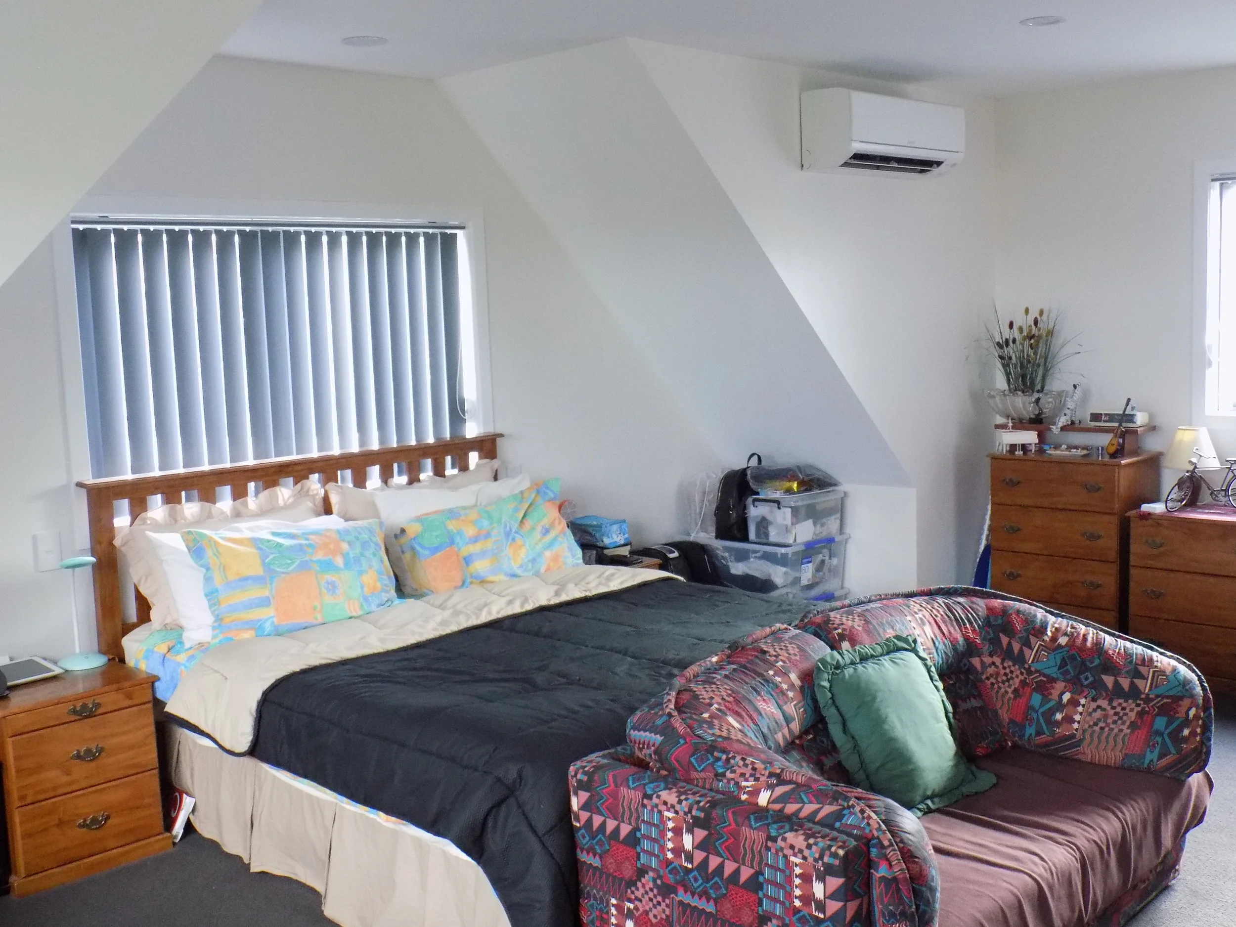 Bedroom of new dwelling