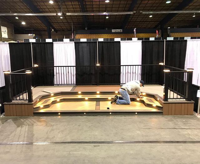 Installing the booth at the #southernoregonhomeshow  Show starts Friday.