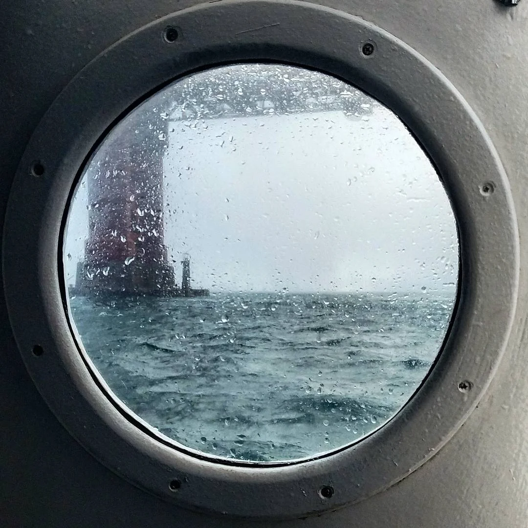 View from the wheelhouse. 