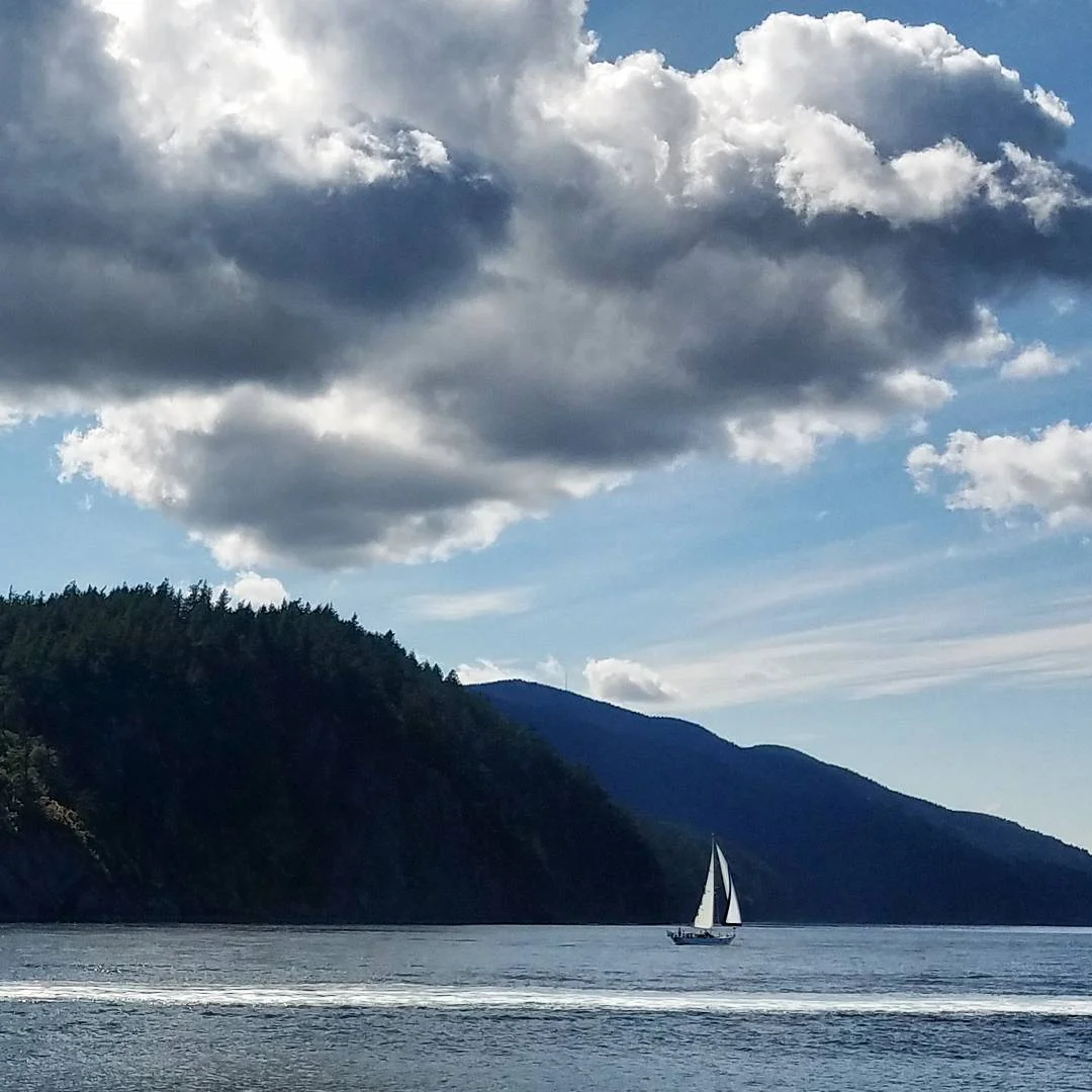 Perfect conditions on the east side of Orcas Island. 
