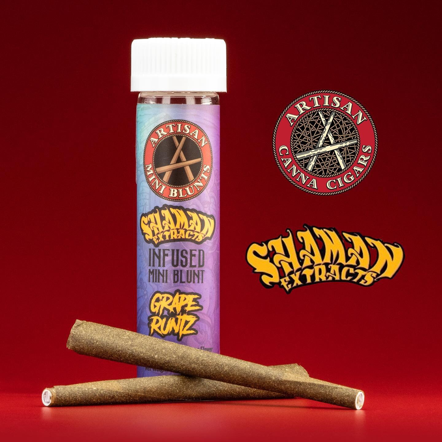 @shamanextracts_ Grape Runtz 2pk Infused Mini Blunts. Monday sure looks good from here!