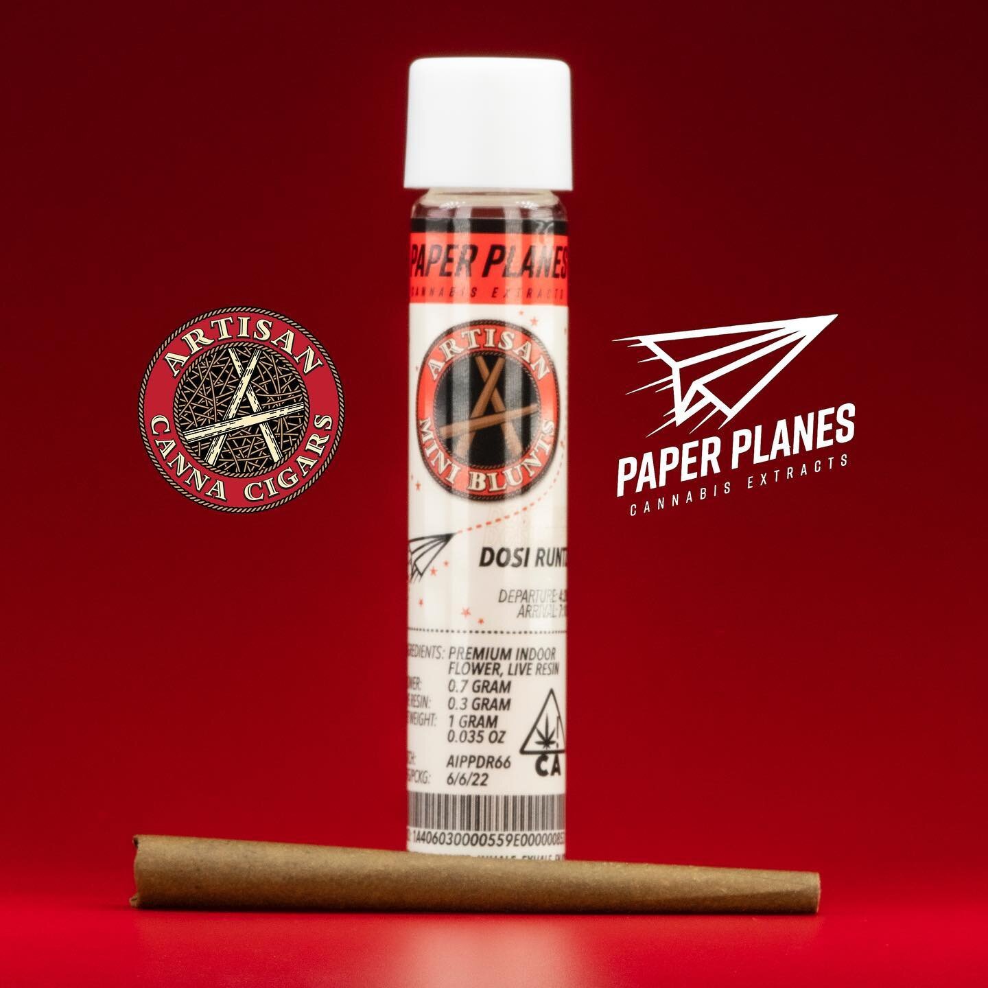 @paperplanes.extracts Infused Mini Blunt taking flight ✈️! Another 🔥 collab! #KingOfCollabs