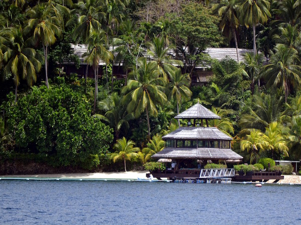 The three-tiered Parola wharf was once a lookout post for strangers at the pearl farm on Samal Island of the Philippines.