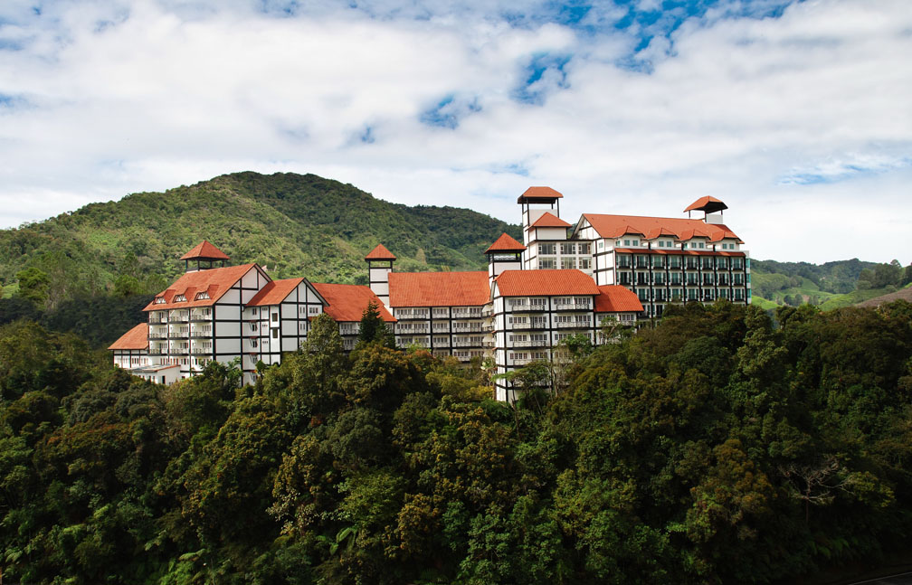 Four-star Heritage Hotel has a commanding view of the mountains in Tanah Rata