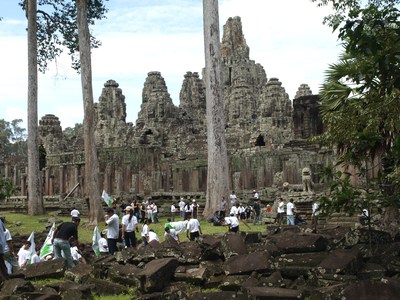 Ancient city Angkor Thom gets spruced up.