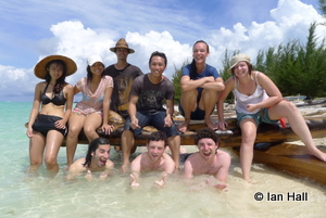 It wasn't all tough, living on a tropical island paradise . . .