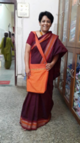 Deepa Krishnan, Magic Tours founder, is proud of the 'jhola' bag.