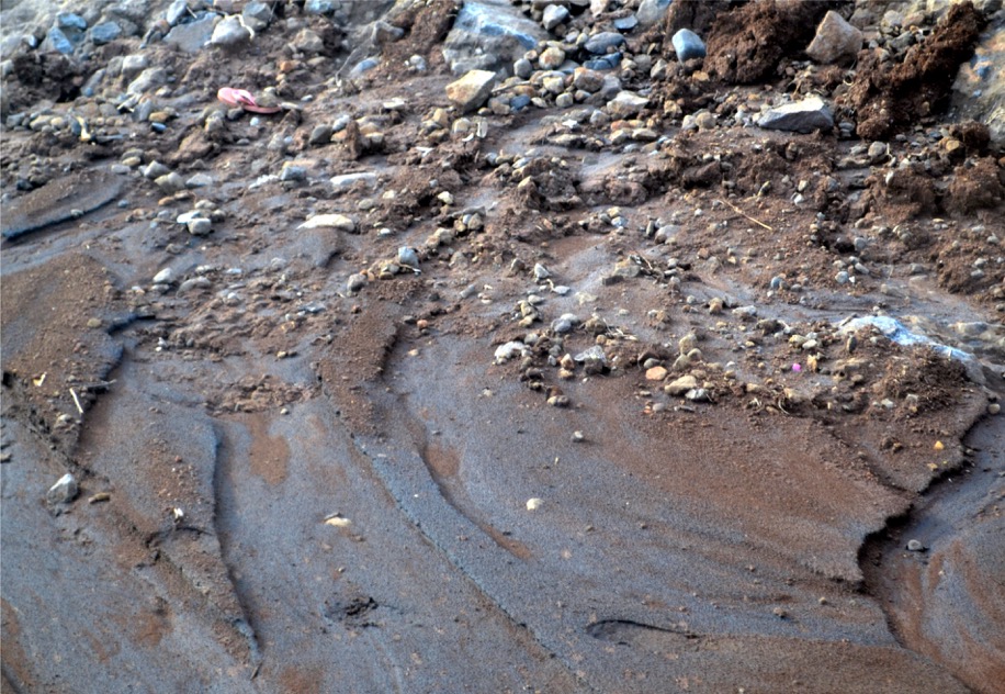 Soil erosion is accelerated by strong rain.