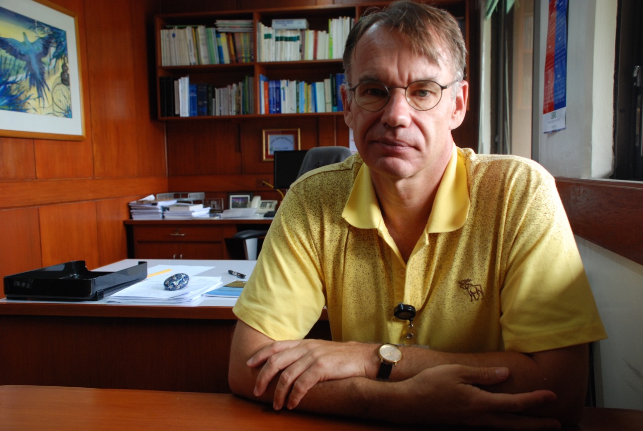 Dr Bas Bouman of the IRRI says the new invention could revolutionise rice farming yields, especially in small farm situations
