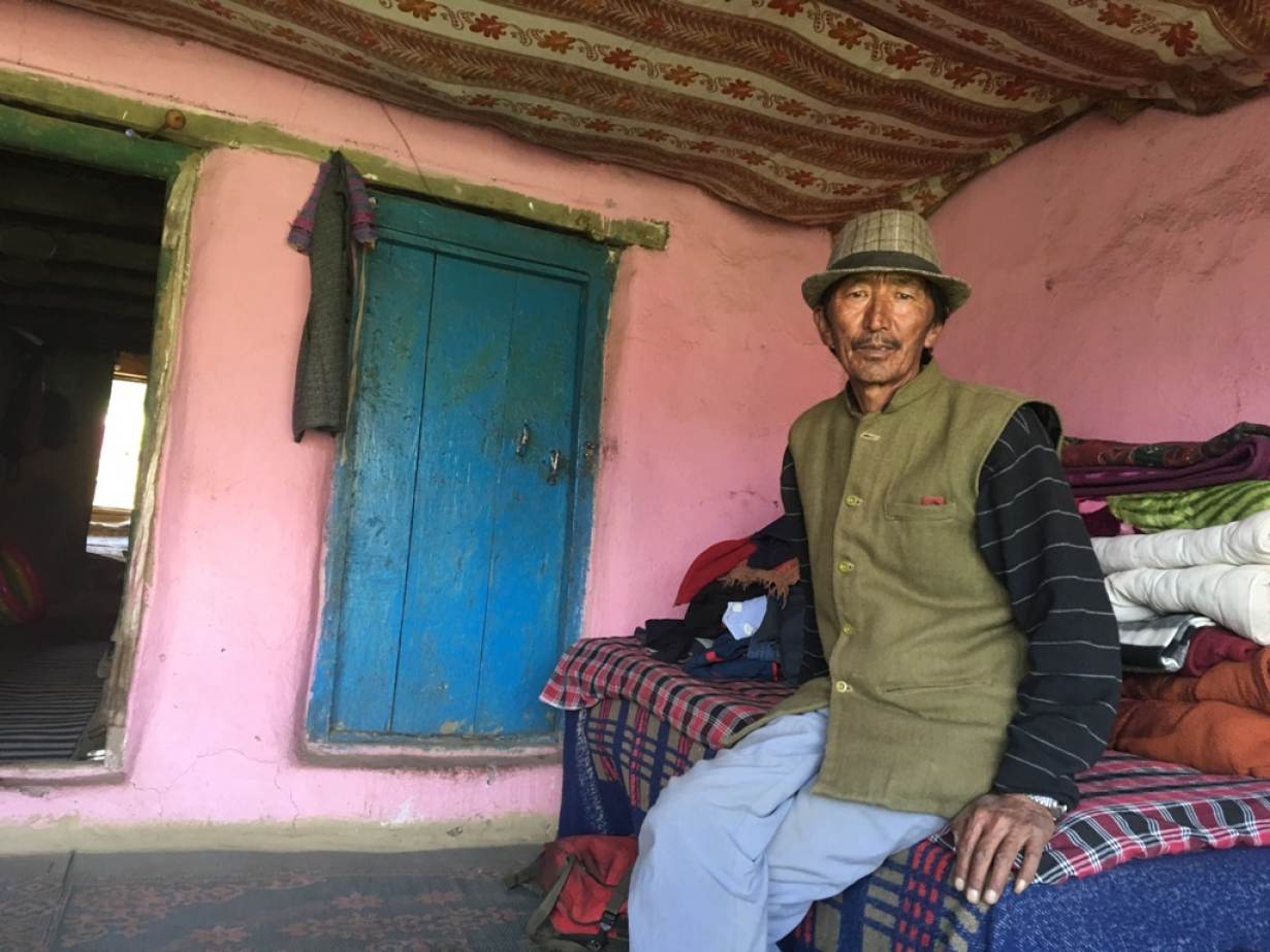 Tenzin Andak, resident of Komik village, which is one of the highest villages in the world with a road. At 4,587 metres (15,050 feet), it is located in Spiti Valley in India's northern state of Himachal Pradesh. Taken on July 5, 2017. NITA BHALLA/THOMSON REUTERS FOUNDATION