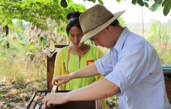 "Protect the diversity of bees while earning an income from honey" - UNSW's Sam Malfroy