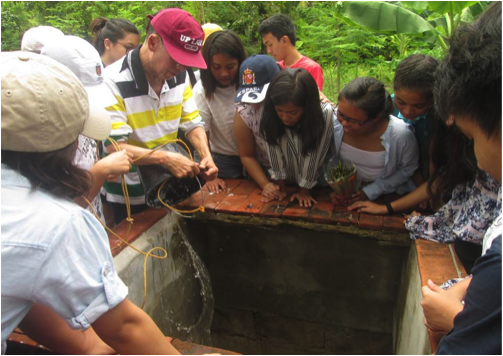 Nature education includes learning about water harvesting, storage and management at Tony Oposa's SEA CAMP. Photo by June Lavil Quinanola.