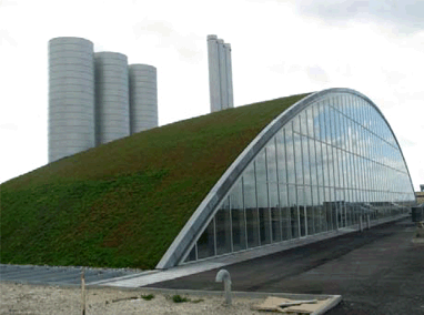 Copenhagen Airport has adopted green roofs to help minimise its sustainable footprint. Courtesy Copenhagen Airport.