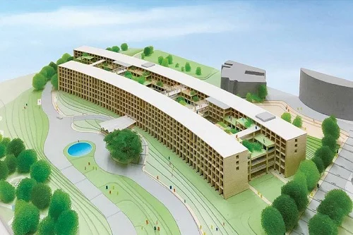 NTU's new engineered timber building will be the biggest of its kind in Asia. Courtesy RSP Architects & Planners