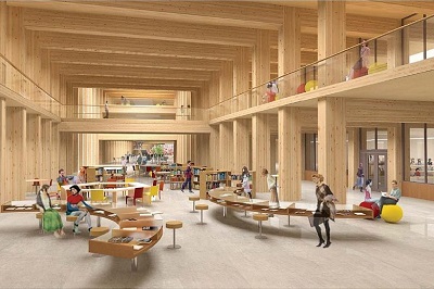 NTU's Business School will be the main occupant of the building. Courtesy RSP Architects & Planners.
