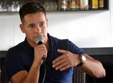 Harry D. Morris is a brilliant rugby player - but he is just as passionate about the Davao Bay coastline. Photo by Henrylito D. Tacio