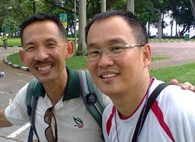 Yee Chung Yao and Tai Woon were both at the East Coast to christen the new section of Connector