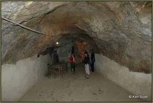 The massive cave complex includes offices, surgeries, a theatre and eating and sleeping quarters
