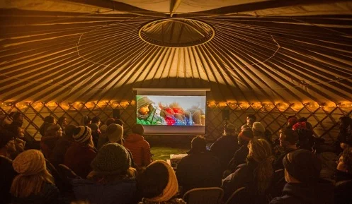 Screenings will once again be held in the famous yurt cinema. Courtesy CMFF.