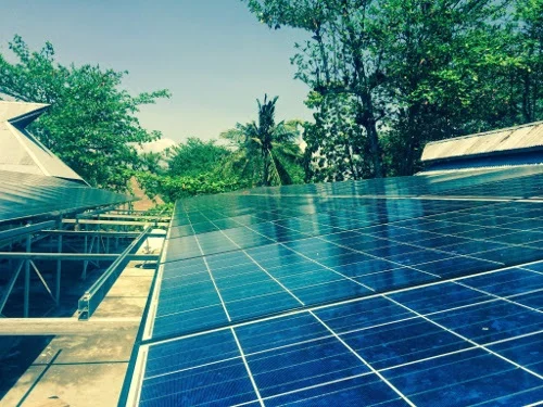 Solar is used for lighting and heating power supply. Courtesy Nikoi.