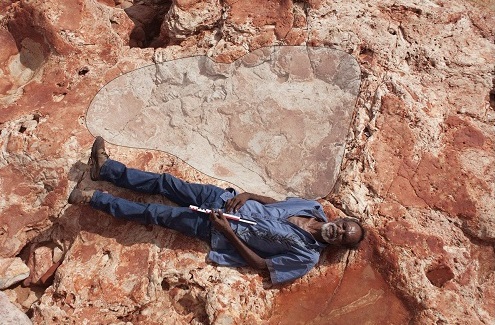 That’s a very, very big footprint. Courtesy Steve Salisbury/Twitter.