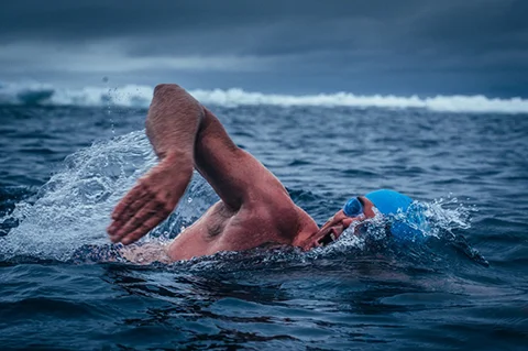 Lewis Pugh plans to swim the supraglacial lakes of the Antarctica in 2020 to lobby for greater protection there.