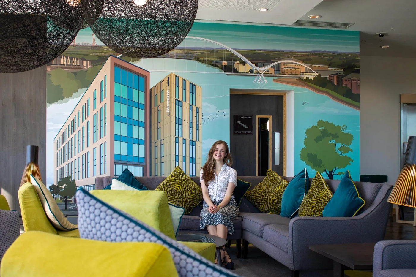 Hampton by Hilton, mural.