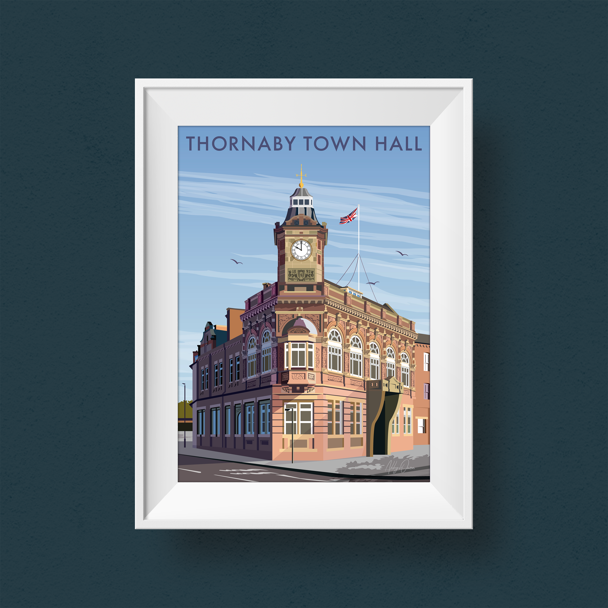 Thornaby Town Hall Art Print