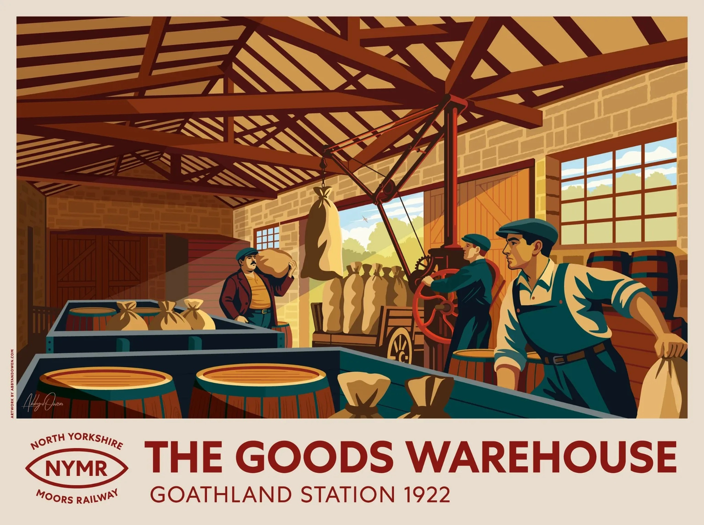 North Yorkshire Moors Railway, The Goods Warehouse illustration.