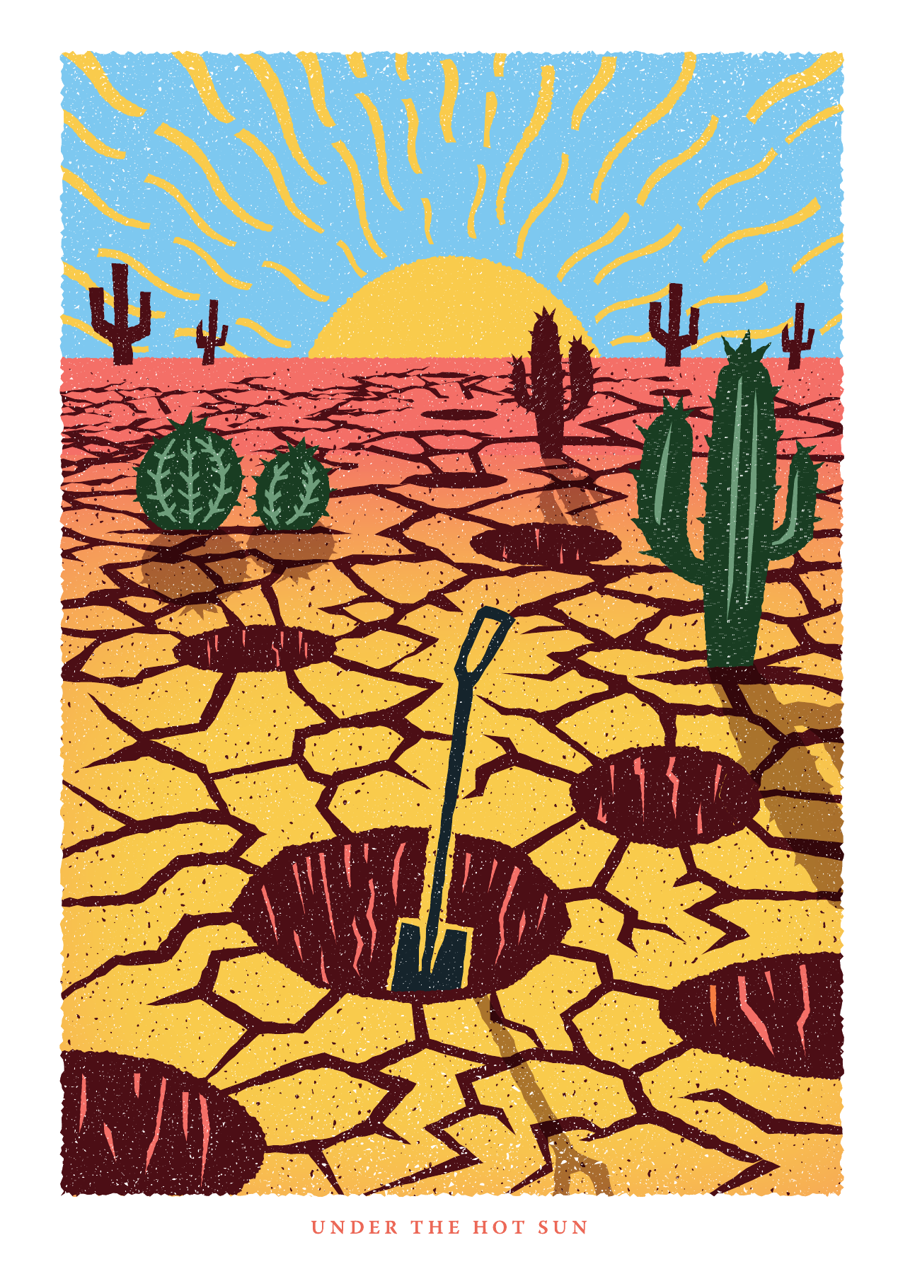 Culture House Sunderland, final literary artwork: holes in a sun-baked desert.