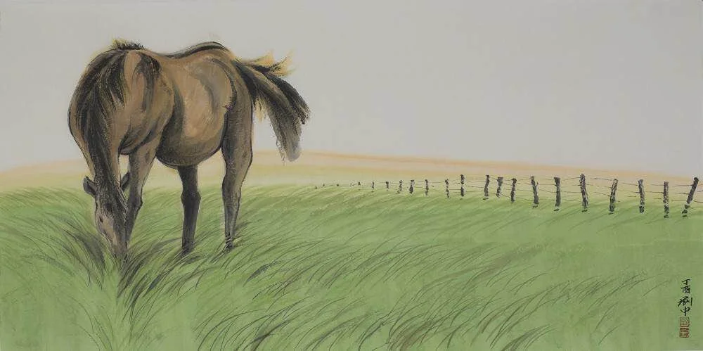 刘中 | 潇 |&nbsp;68x138cm |&nbsp;2017年