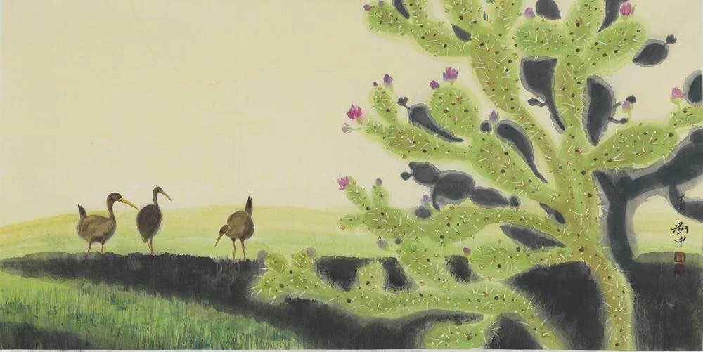 刘中 | 栖|&nbsp;68x138cm |&nbsp;2017年