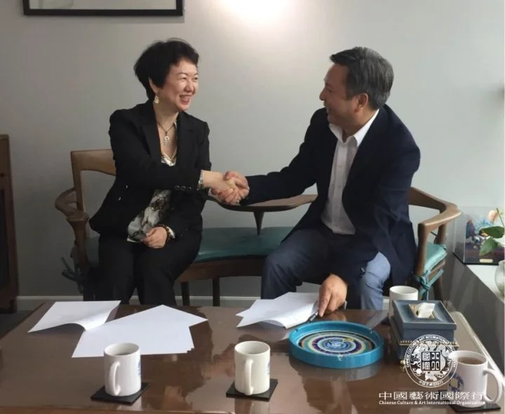 Ms. Christine Gong and Mr. Zhang Qilong signed to establish Shifan Culture&amp;&nbsp;Art Development Co., Ltd.&nbsp;