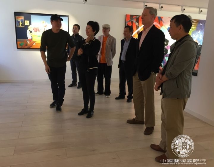 姜国芳老师带领CCAIO一行参观姜川工作室