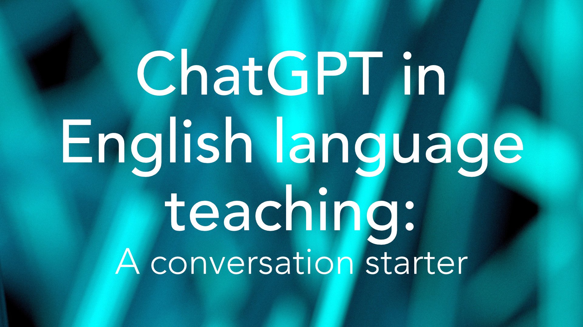ChatGPT in English language teaching: A Conversation Starter