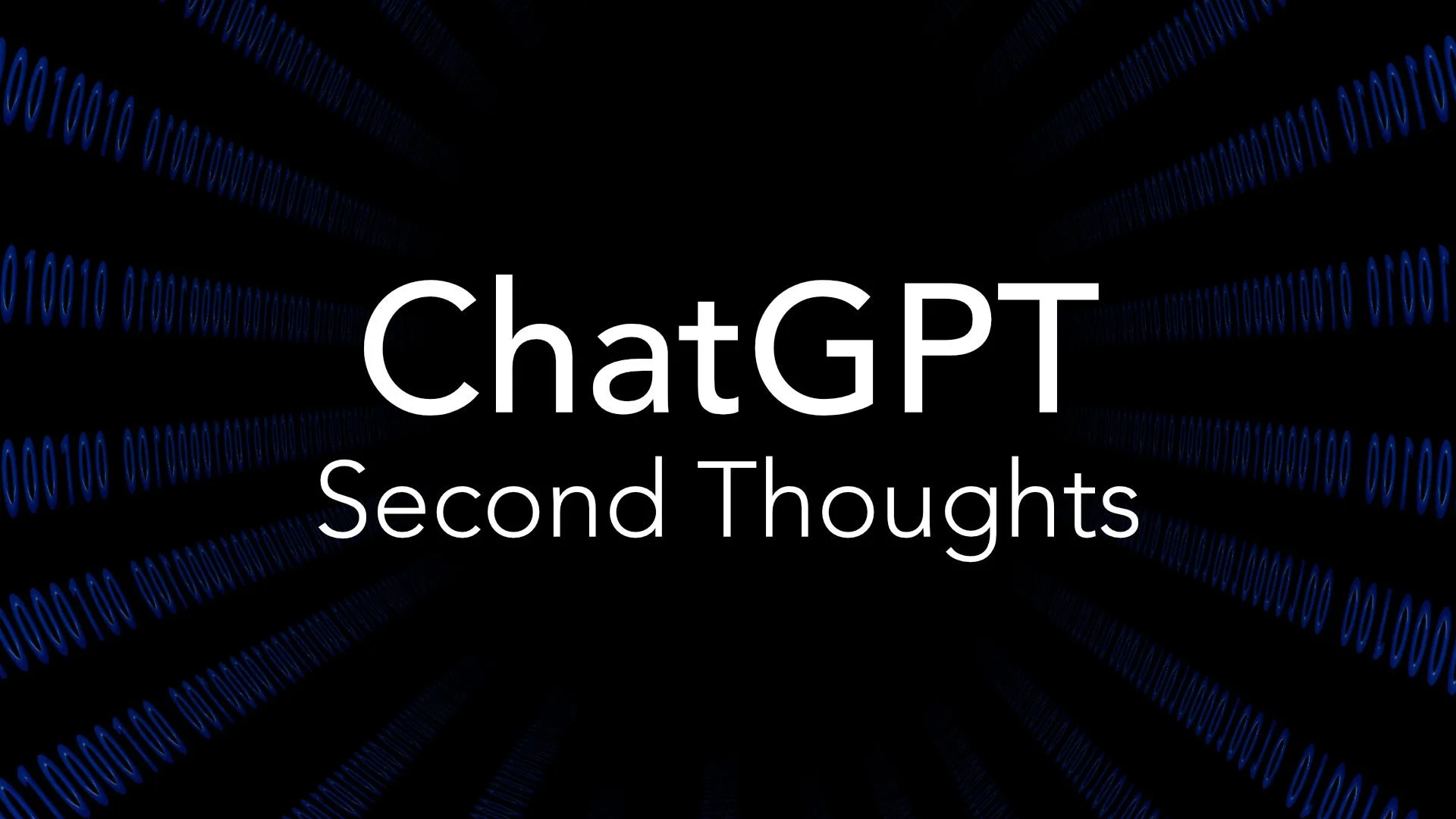 Chat GPT: Second thoughts