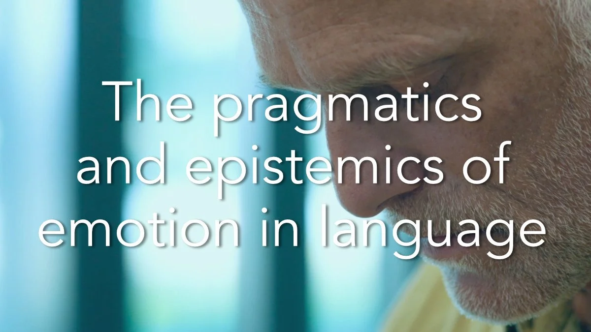 The pragmatics and epistemics of emotion in language